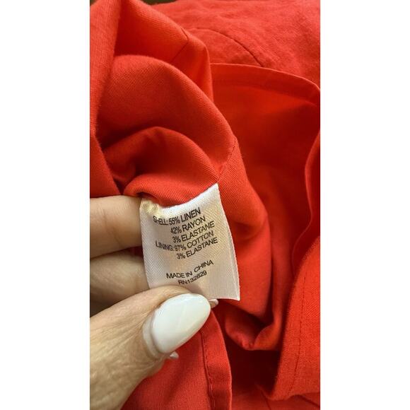 Lovers + Friends Wendy Linen Mini Dress Size Small Revolve Red Cocktail 1757 - Picture 12 of 12